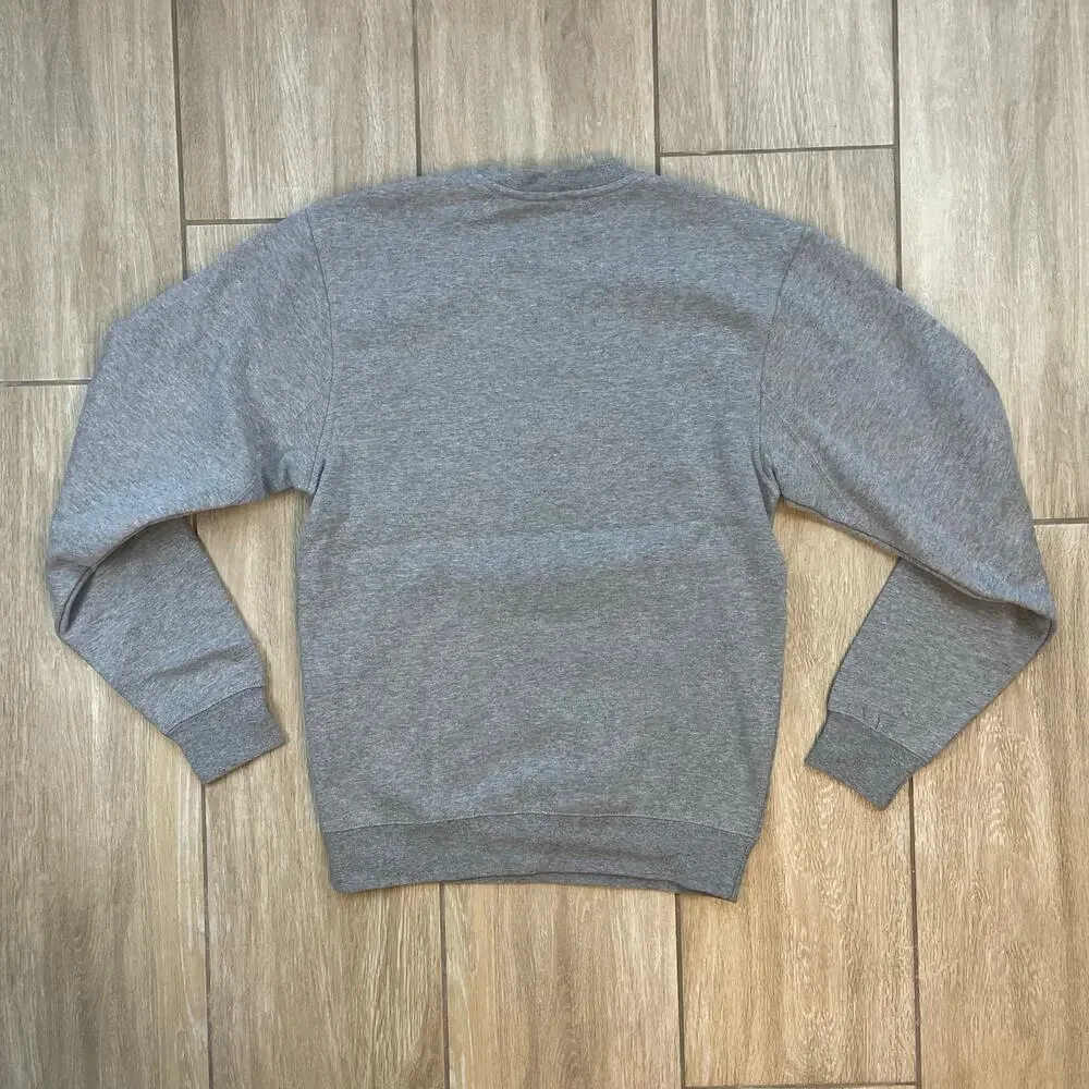 Plaine Crewneck Sweatshirt Mens Medium Gray Keep It Simple Graphic USA